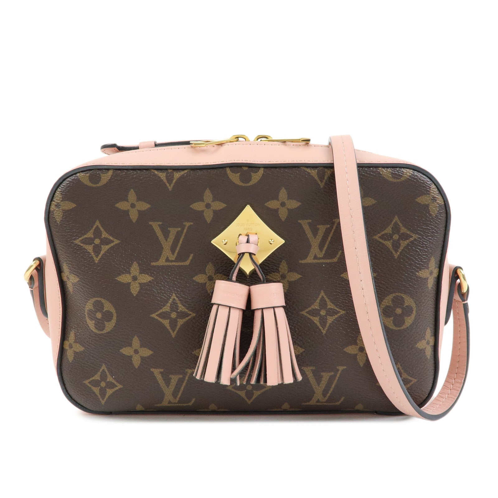 Louis Vuitton Monogram Saintonge Canvas Shoulder Bag Rose Poodle M44442