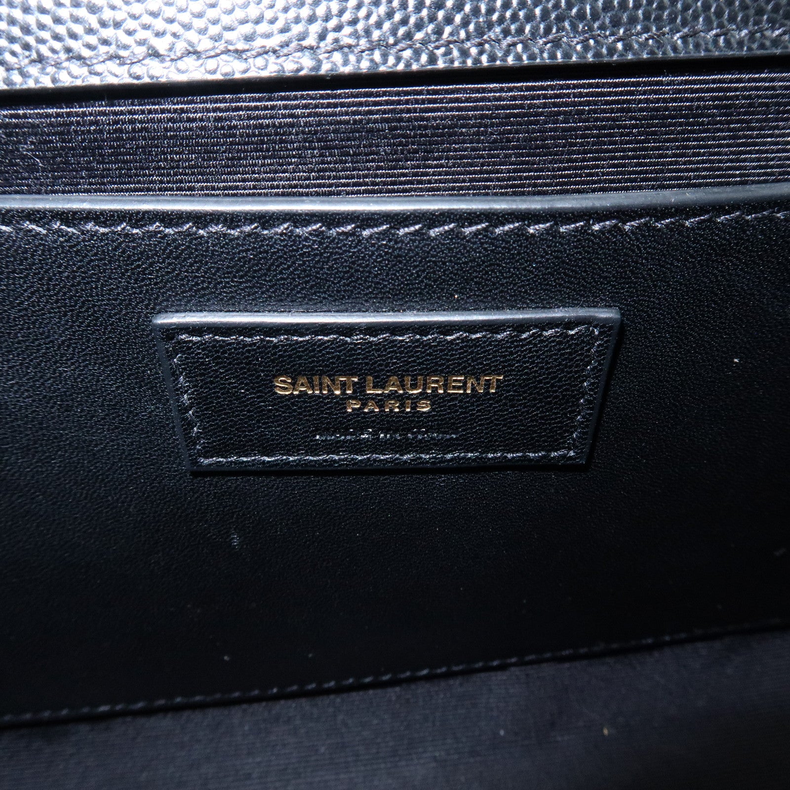SAINT LAURENT PARIS Casandra Kate Leather Chain Shoulder Bag 364021