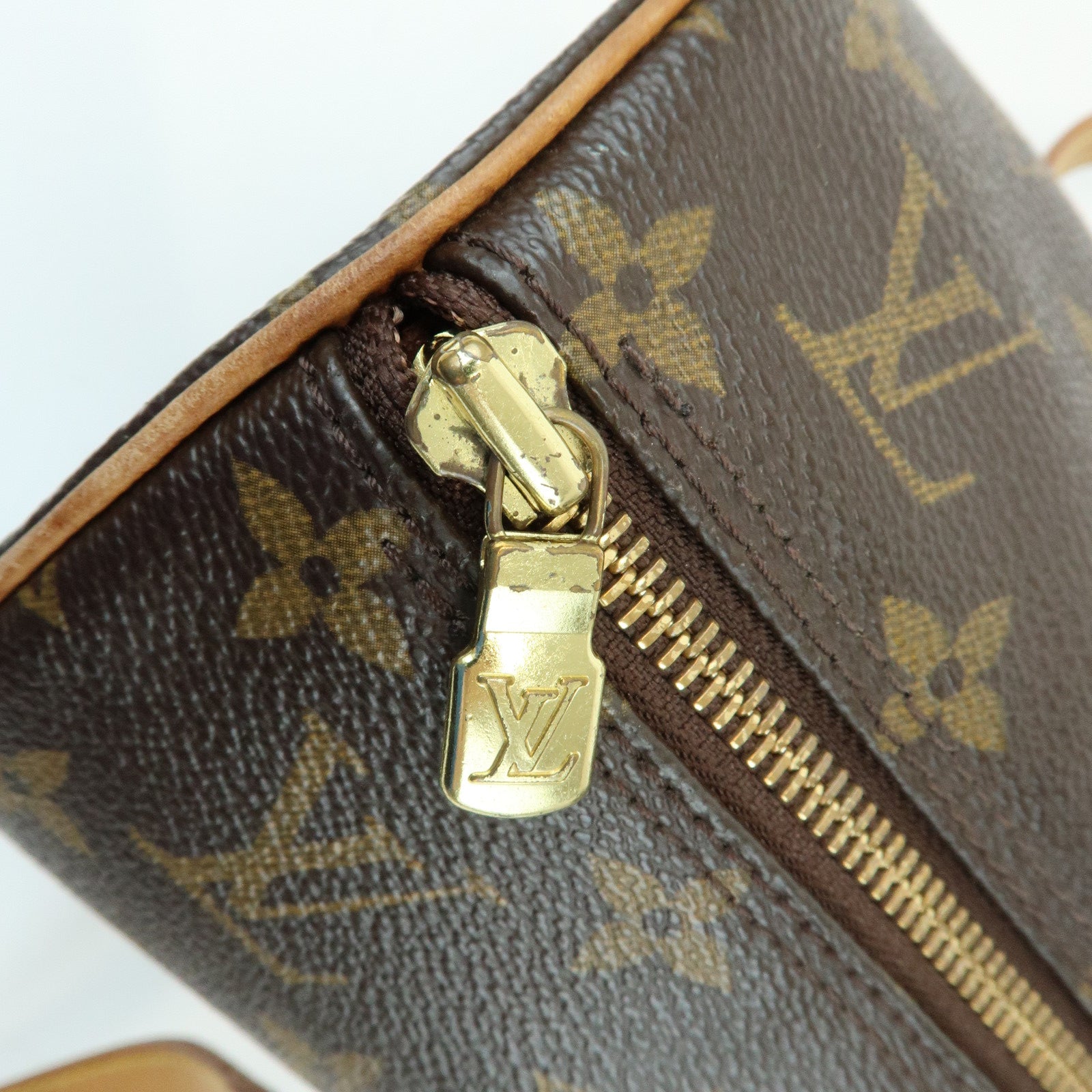 Louis Vuitton Monogram Canvas Leather Papillon 30 Brown M51385