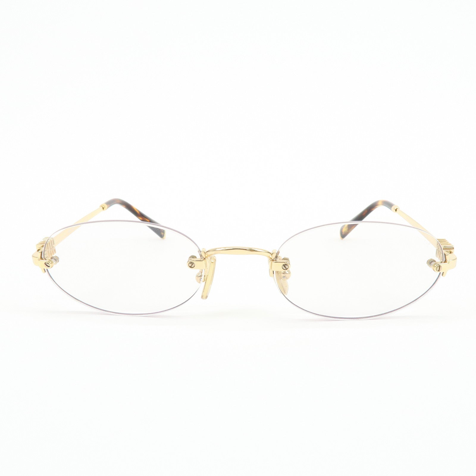 MIU MIU Logo Metal Sunglasses Gold 51□20 5AK-08N140 0N SMUA54