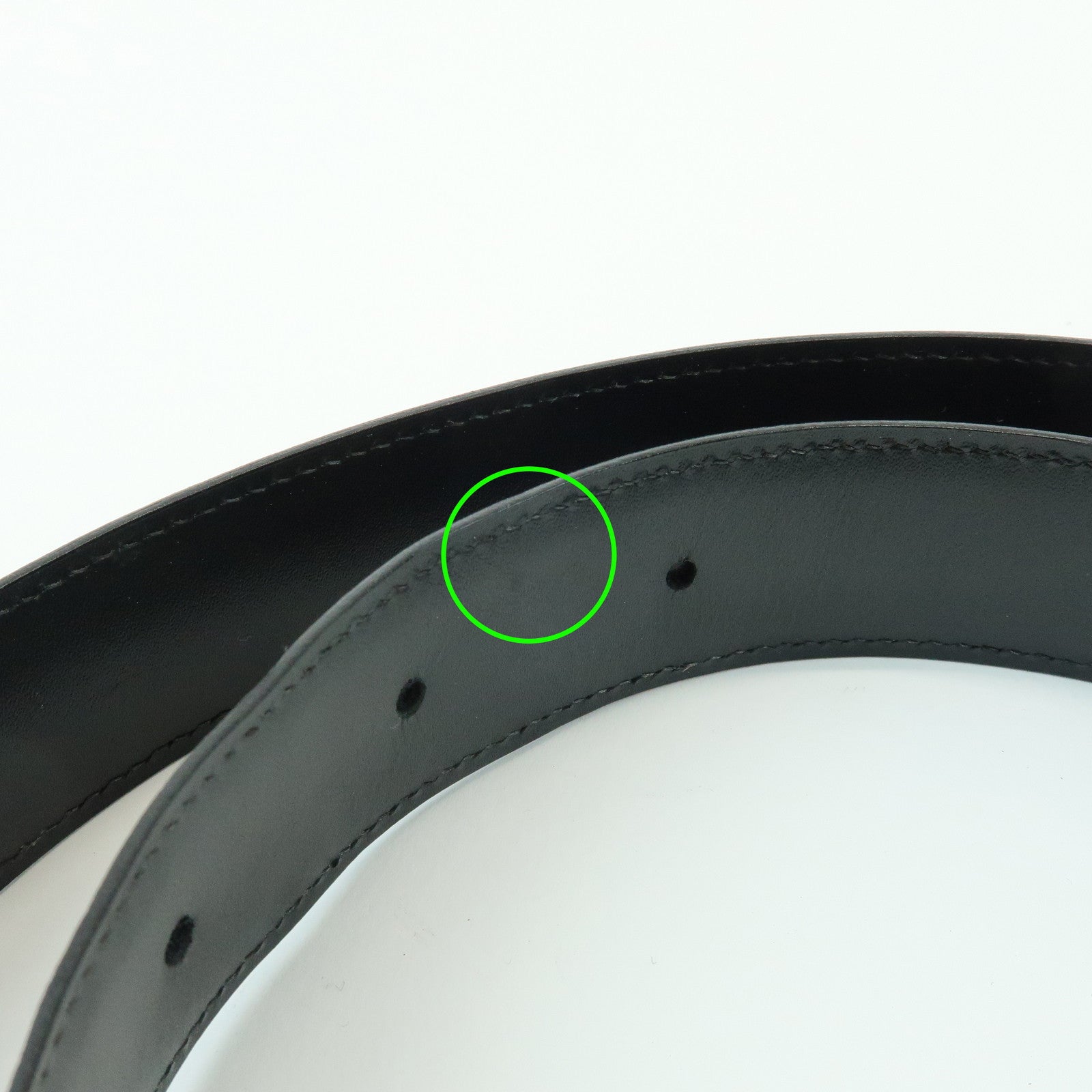 Cartier Must de Cartier Panthere Leather Belt Black