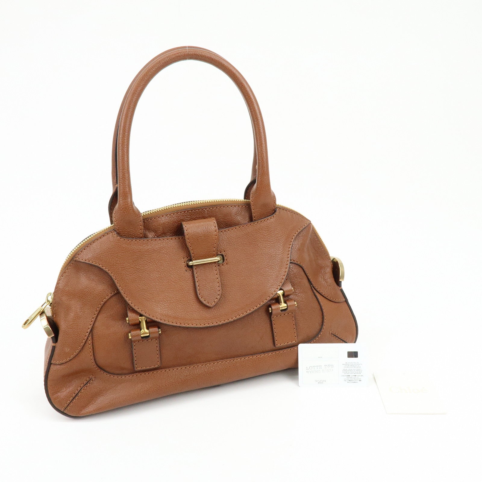 Chloe Leahter Georgia Shoulder Bag Hand Bag Brown
