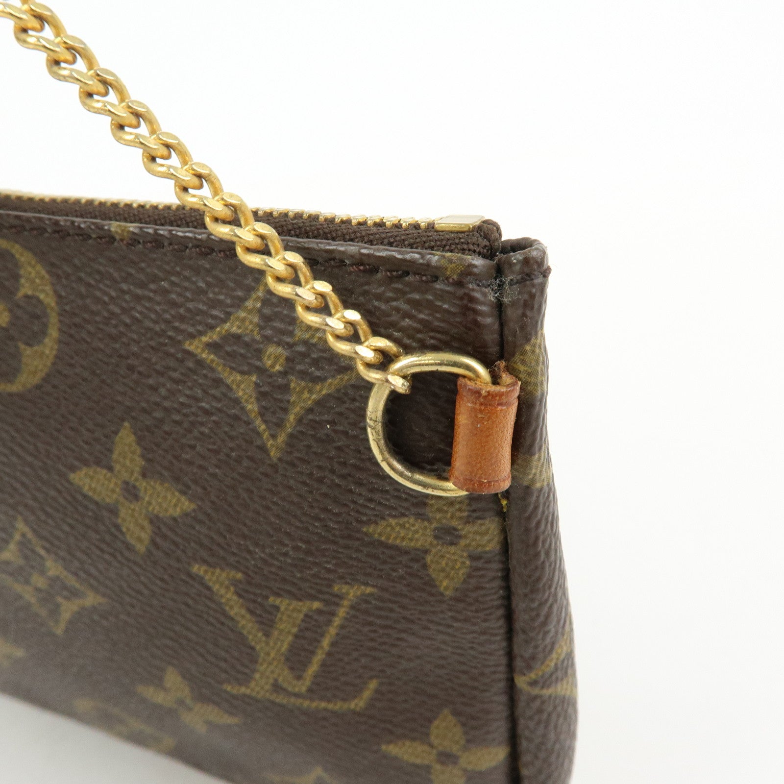 Louis Vuitton Monogram Canvas Mini Pouch For Sac Shopping GM Brown