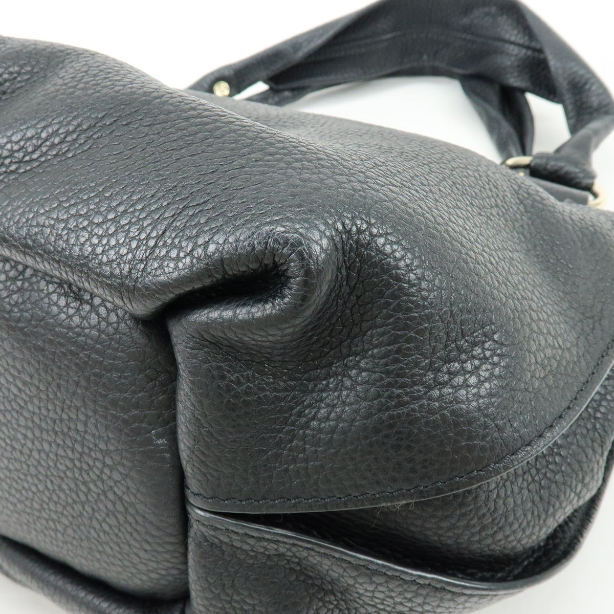 CELINE Bittersweet Leather Shoulder Bag Hand Bag Black