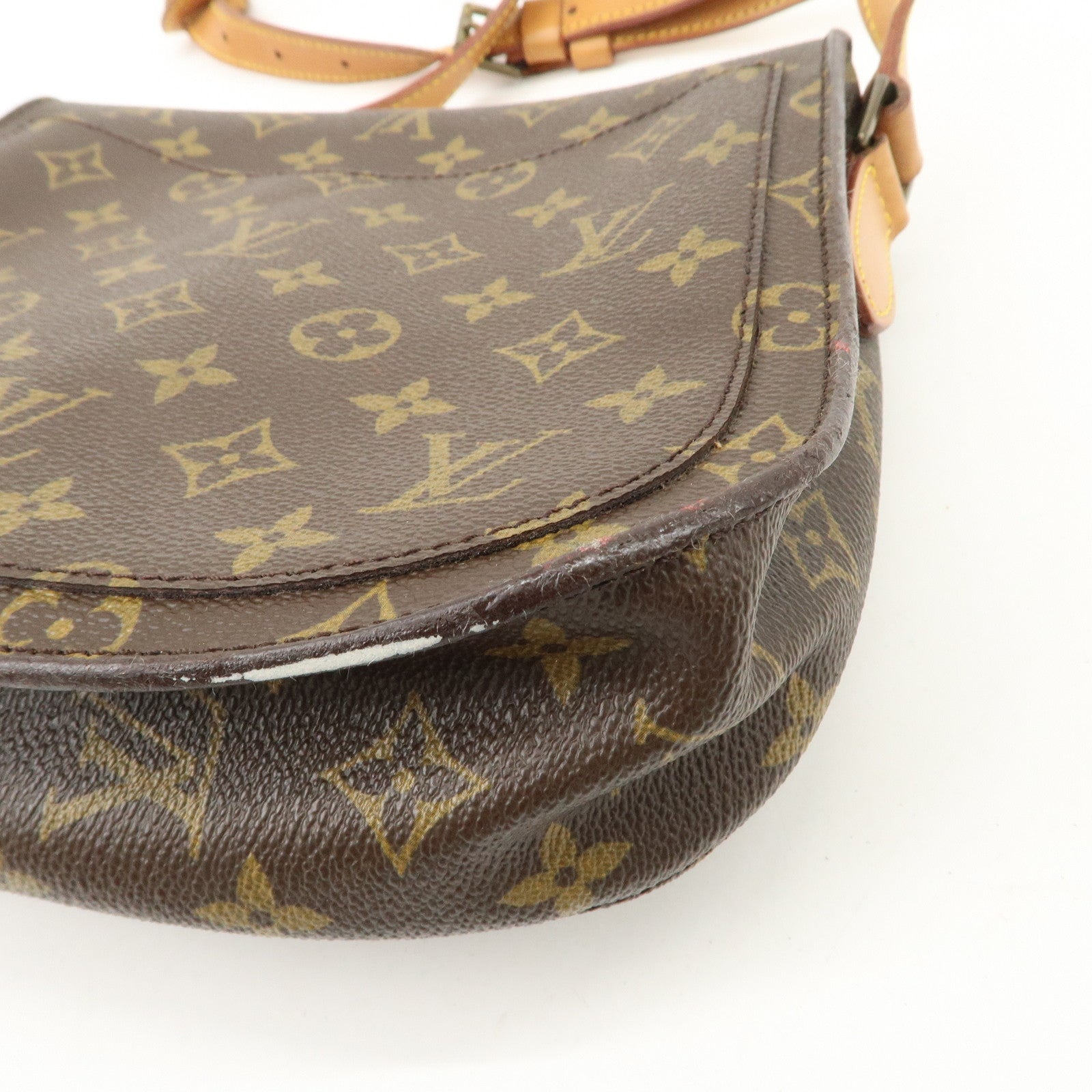 Louis Vuitton Monogram Saint Cloud GM Shoulder Bag Brown M51242 Used
