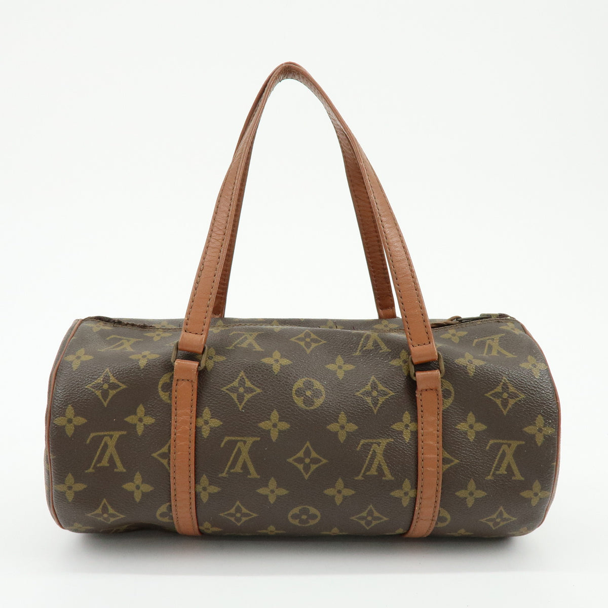 Louis Vuitton Monogram Papillon 30 Hand Bag Brown M51365