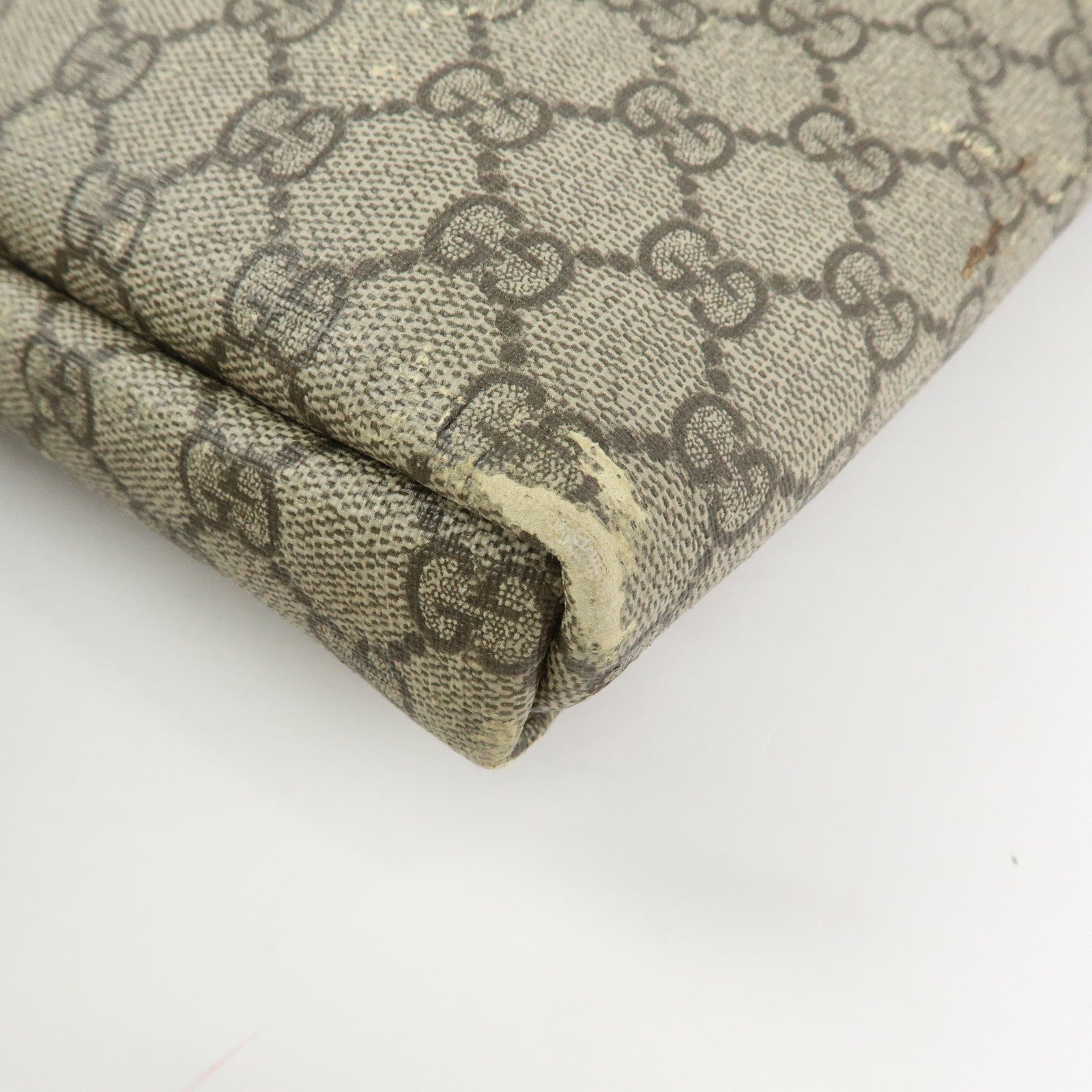 GUCCI GG Supreme Leather Shoulder Bag Crossbody Bag Beige Ivory 223666