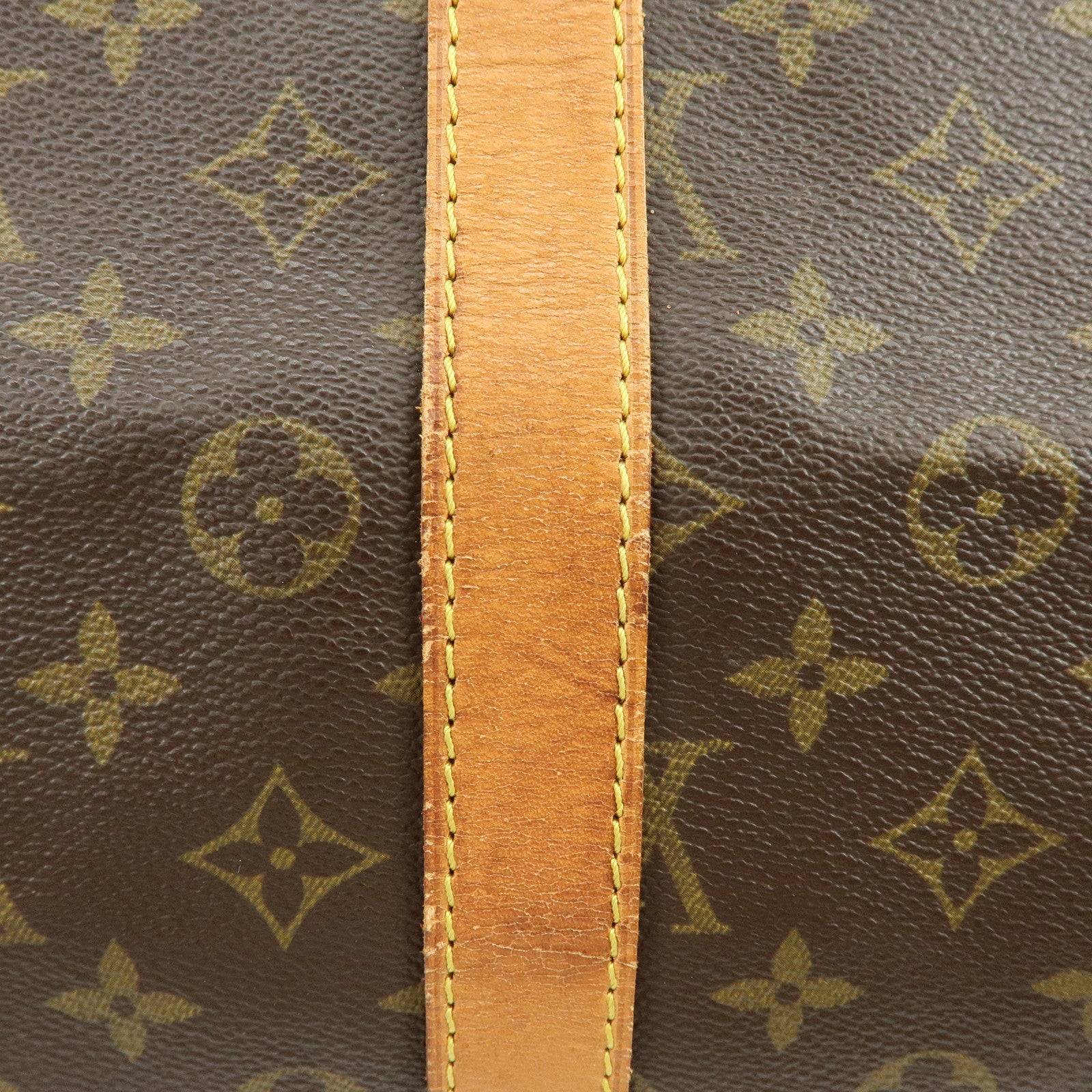 Louis Vuitton Keep All Bandouliere 55 Boston Bag Hand Bag Brown M41414