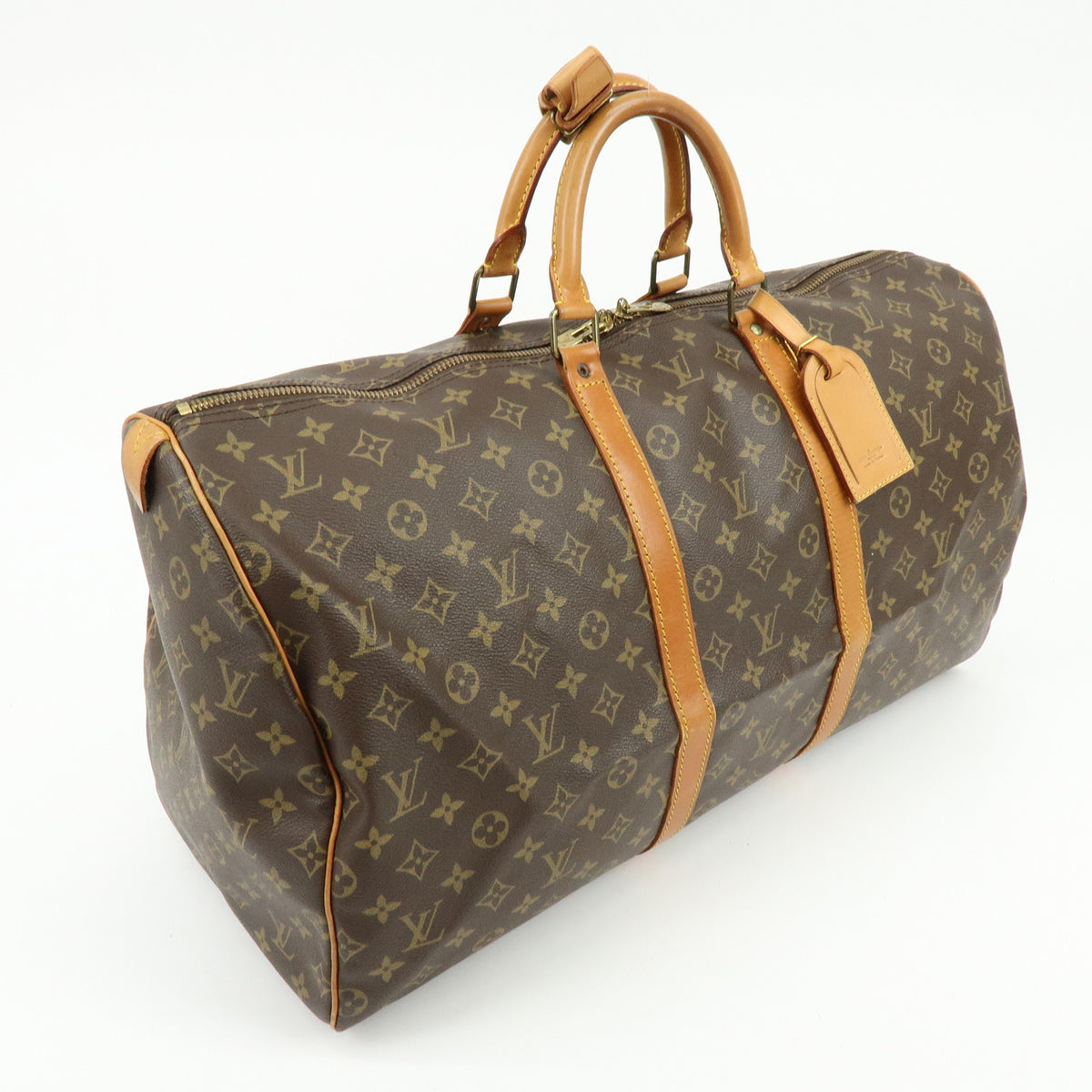 Louis Vuitton Monogram Keep All 55 Boston Bag Brown M41414