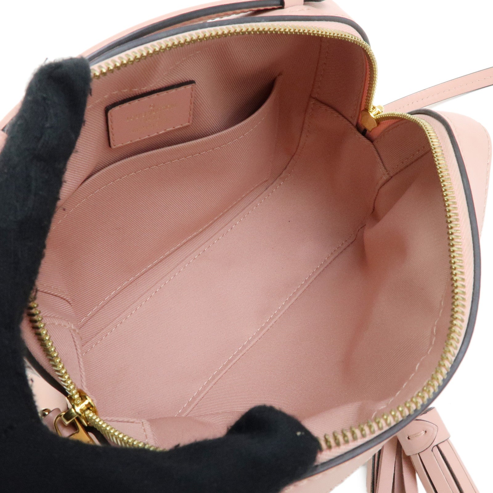 Louis Vuitton Monogram Saintonge Canvas Shoulder Bag Rose Poodle M44442