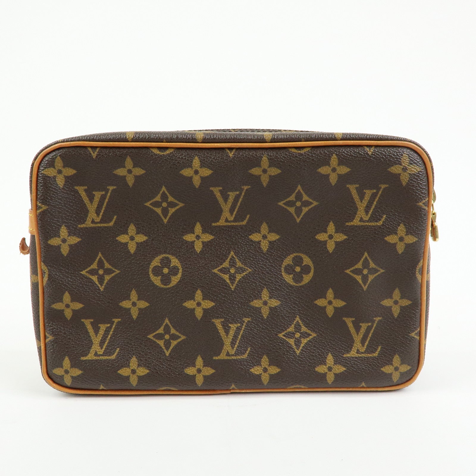 Louis Vuitton Monogram Compiegne 23 Pouch Clutch Bag Brown M51845
