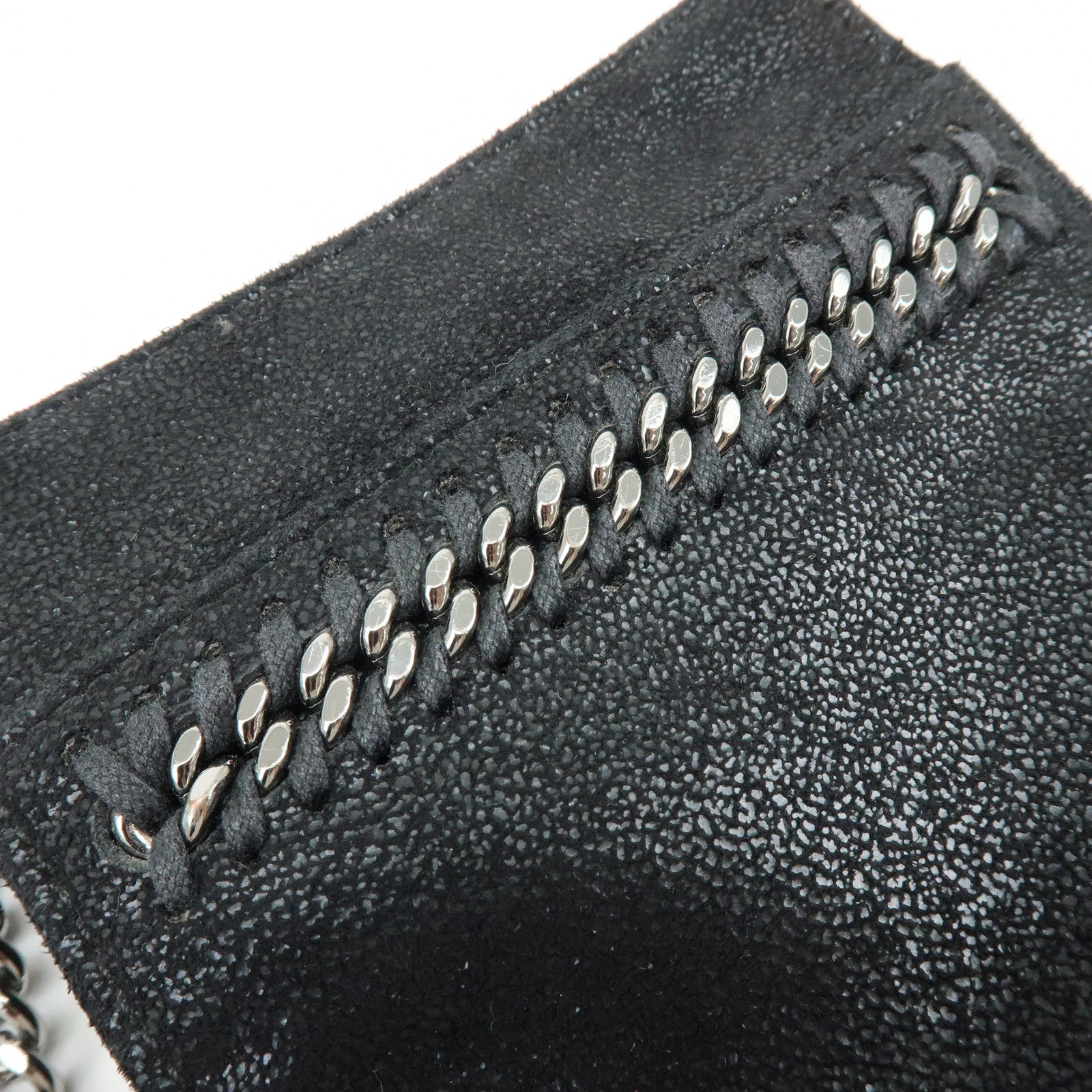 STELLA MCCARTNEY Polyester Chain Shoulder Bag Crossbody Bag Black