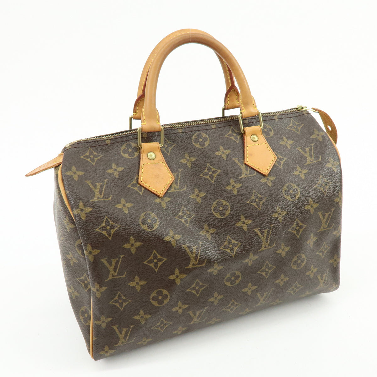 Louis Vuitton Monogram Speedy 30 Boston Bag Hand Bag Brown M41526