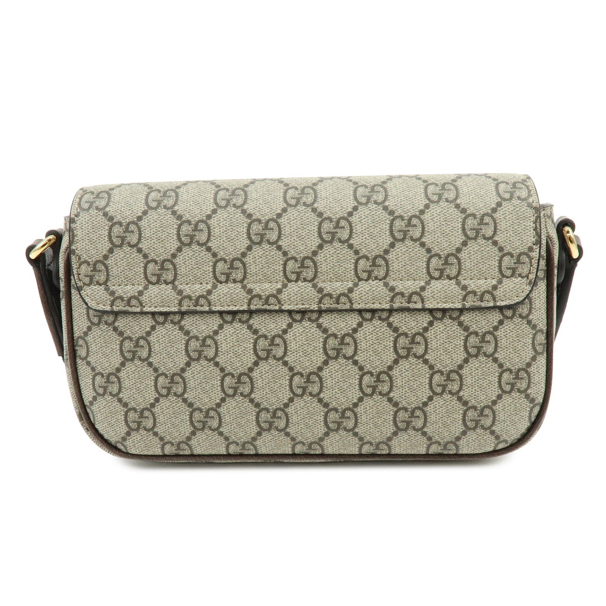 GUCCI Sherry Double G GG Supreme Leather Shoulder Bag Beige 764961
