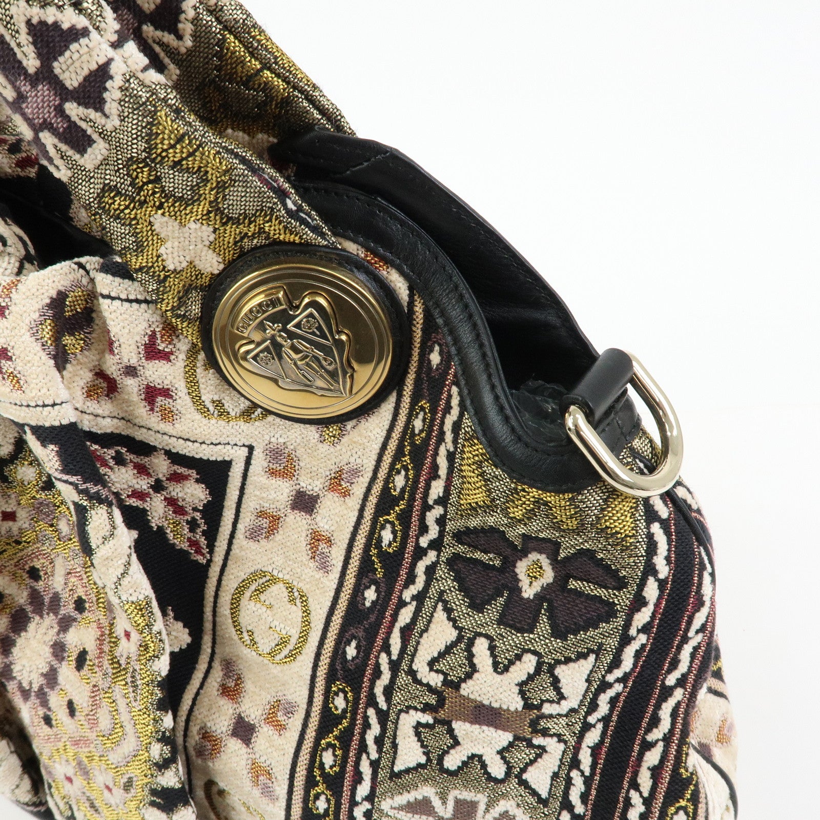 GUCCI Jacquard Hysteria Tapestry 2Way Hand Shoulder Bag 197016