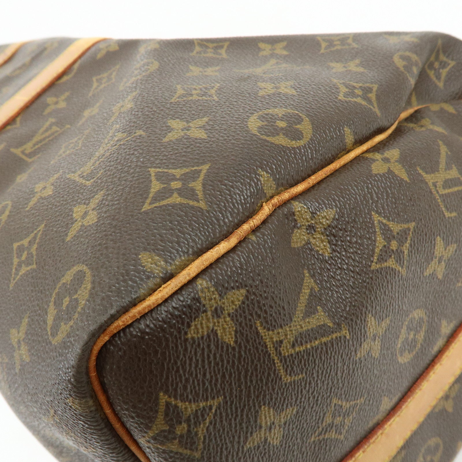 Louis Vuitton Monogram Keep All Bandouliere 50 Boston Bag Brown M41416