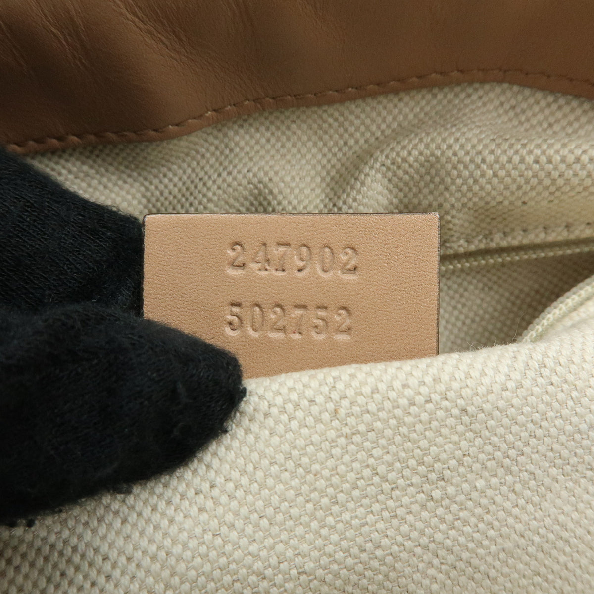 GUCCI Sukey Diamante Interlocking G GG Canvas Leather 2Way Bag 247902