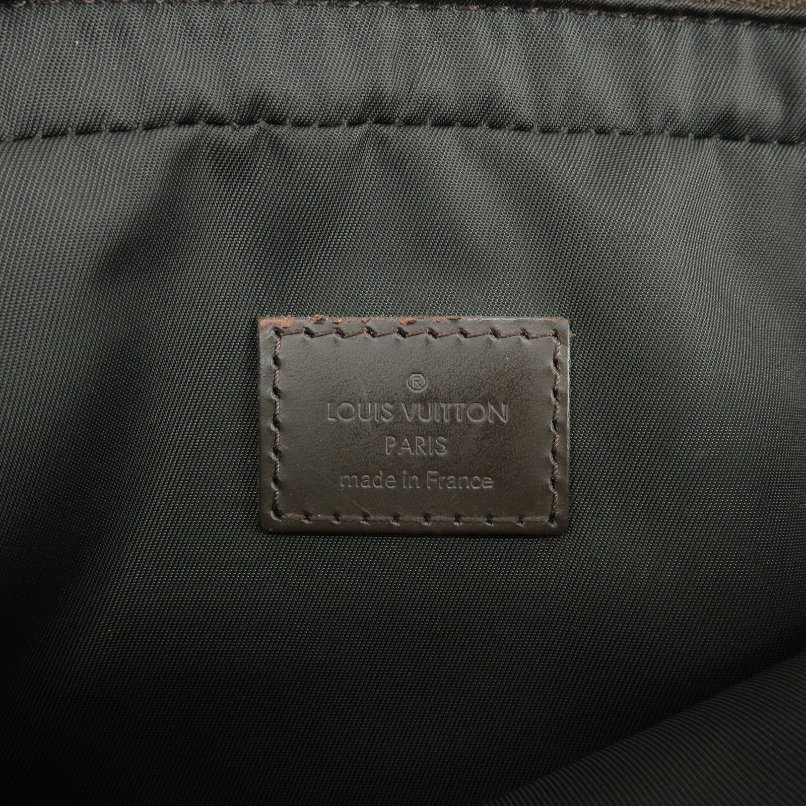 Louis Vuitton Damier Geant Canvas Leather Waist Body Bag Bleu Ocean