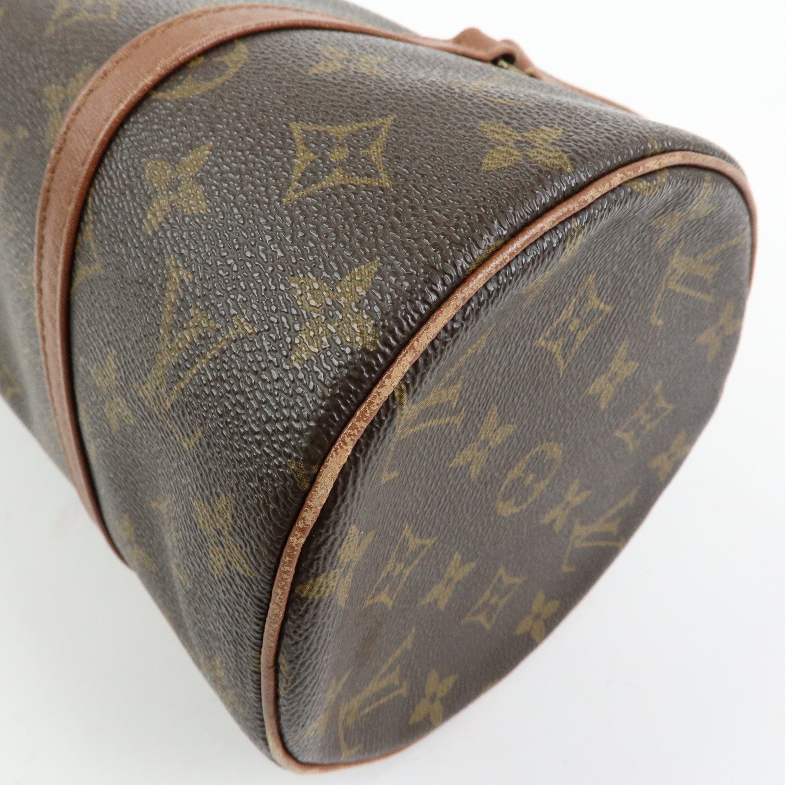 Louis Vuitton Monogram Papillon 30 Hand Bag Brown M51385