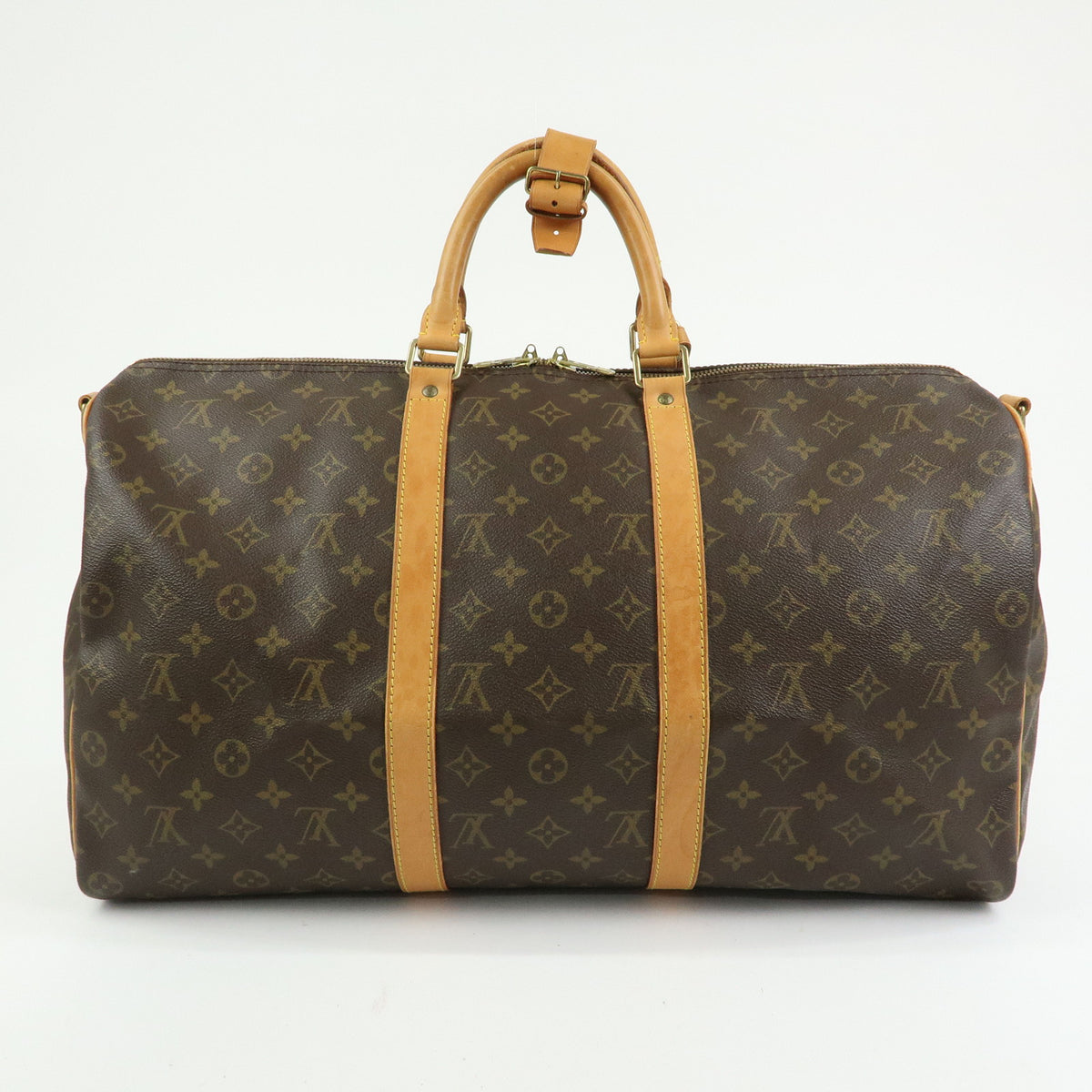 Louis Vuitton Monogram Keep All Bandouliere 50 Boston Bag M41416