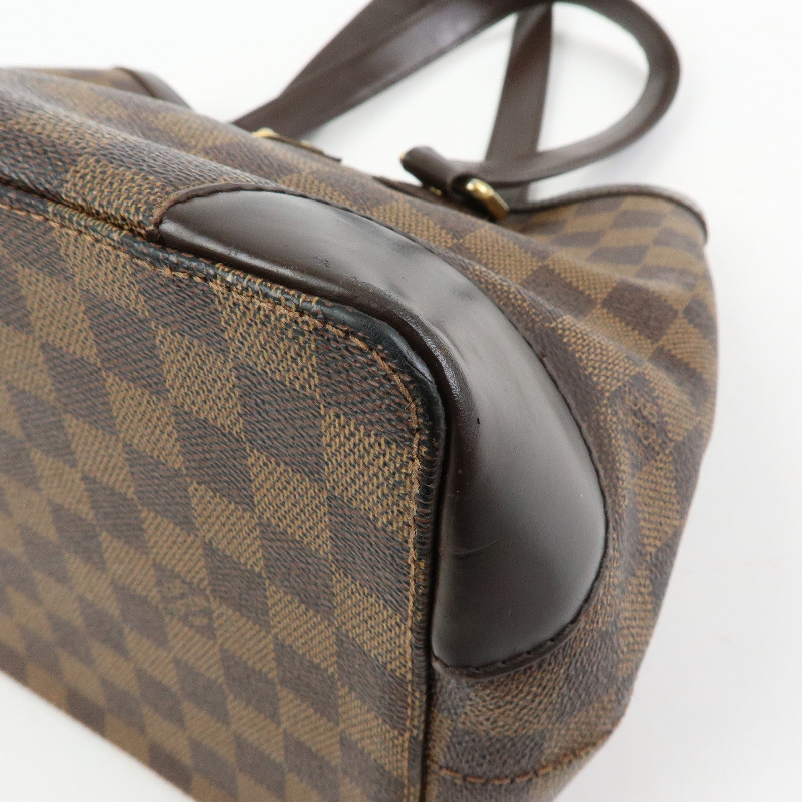 Louis Vuitton Damier Ebene Hampstead PM Hand Bag Tote Bag N51205