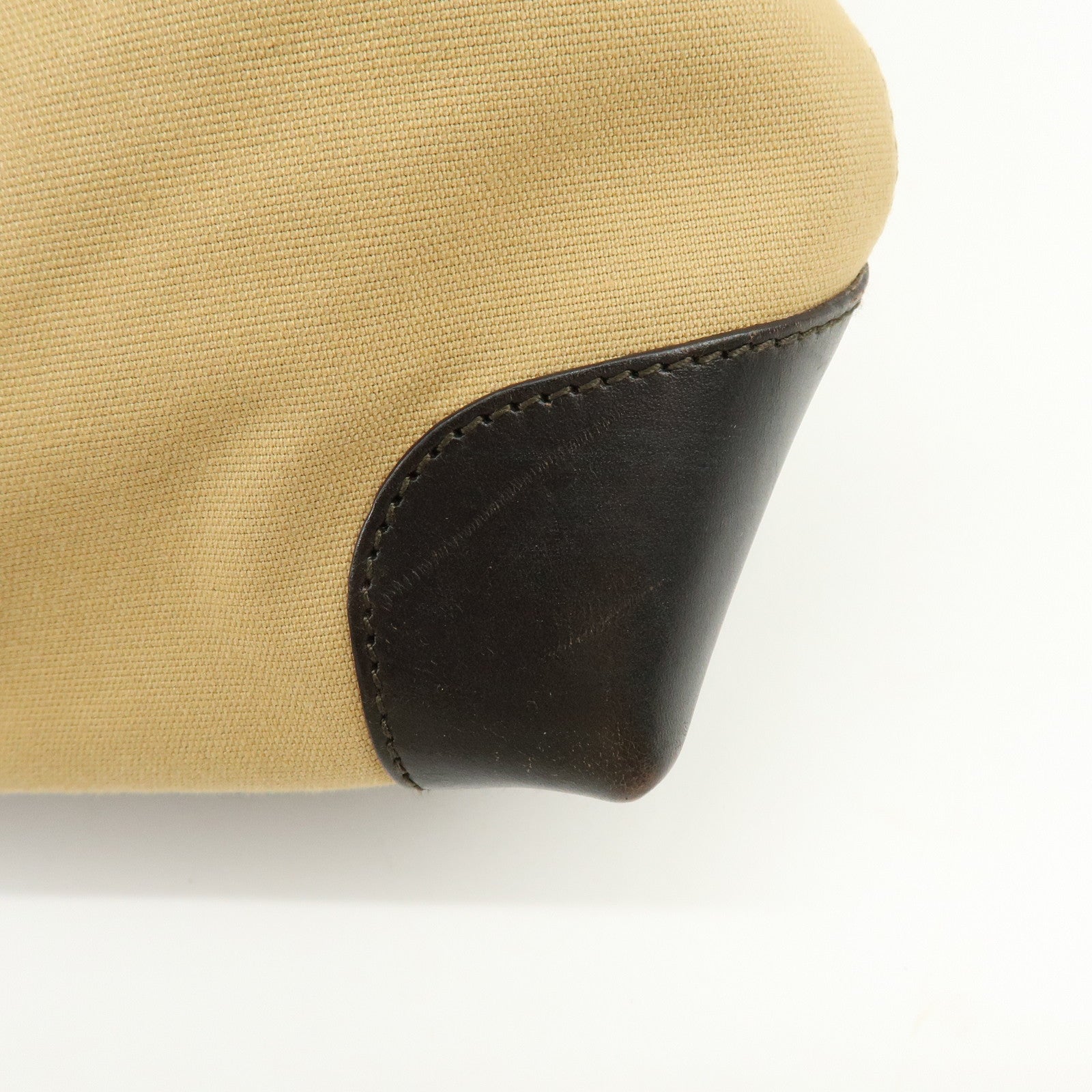 GUCCI Sherry Canvas Leather Tote Bag Shoulder Bag Brown Beige 002・1119