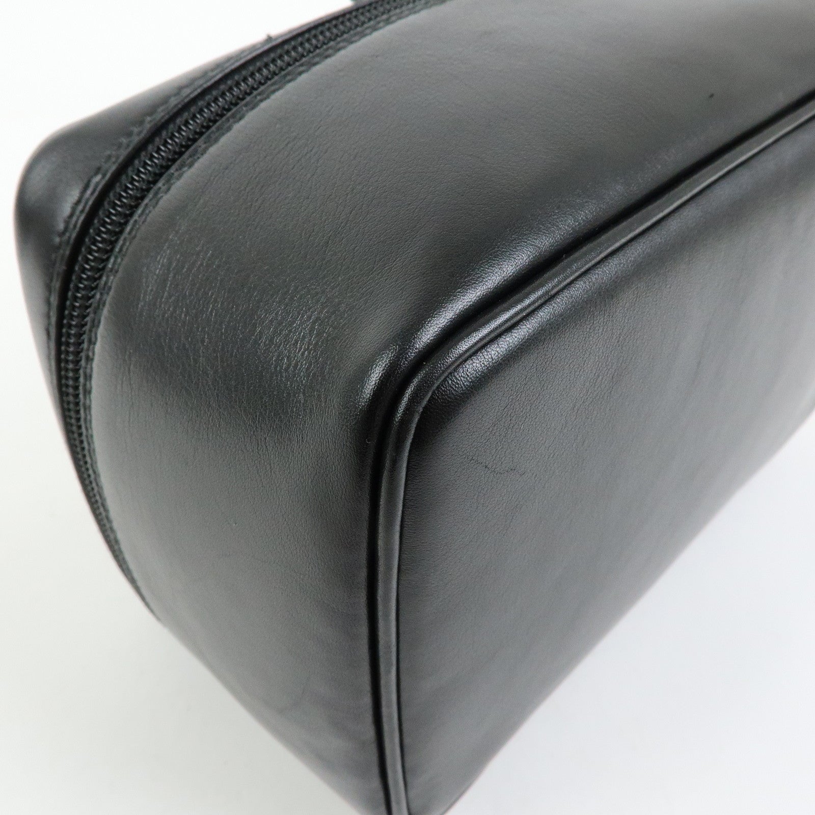 GUCCI Horsebit Leather Vanity Bag Cosmetic Bag Black 03217050140