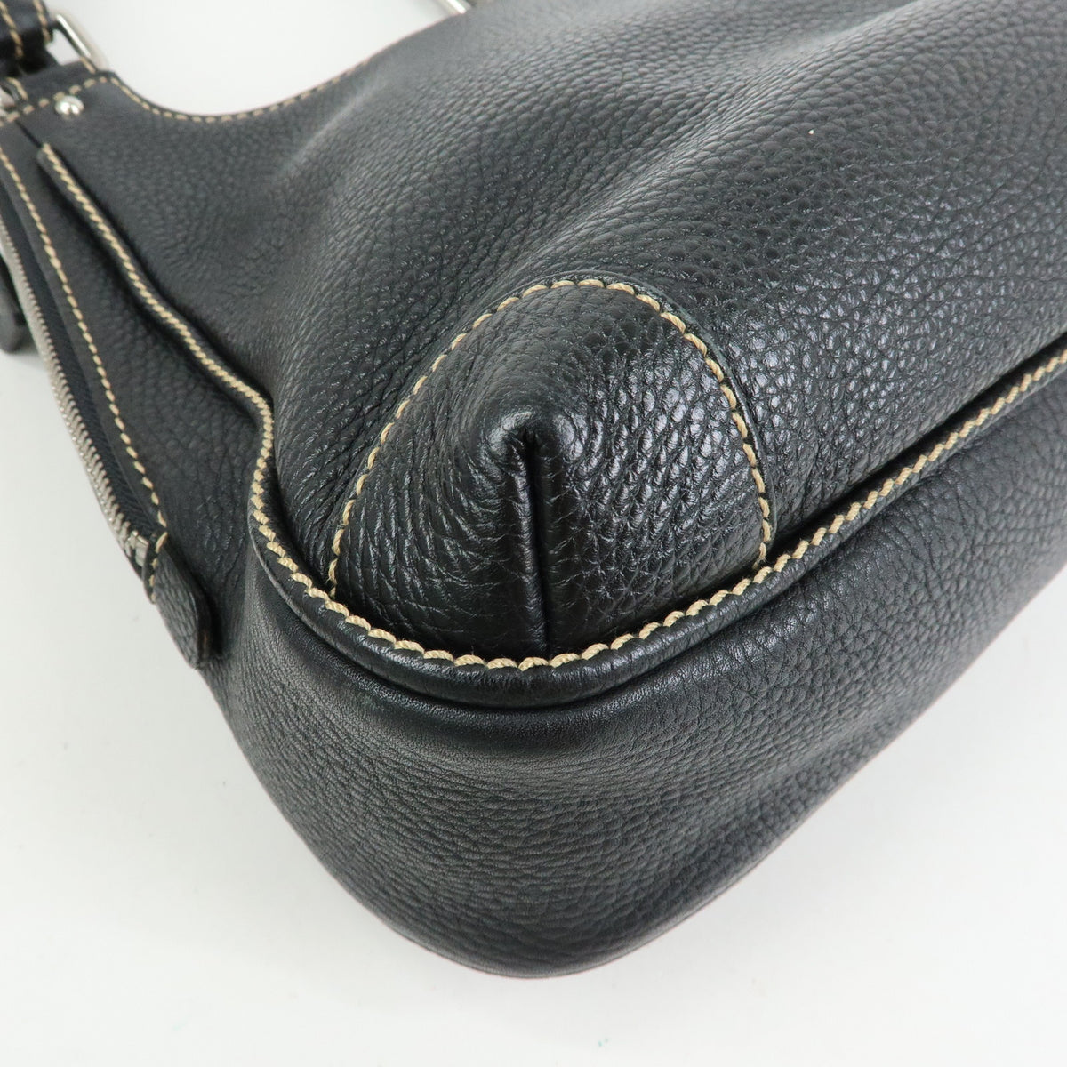 CHANEL LAX Leather Shoulder Bag Hand Bag Tassel Black A23055