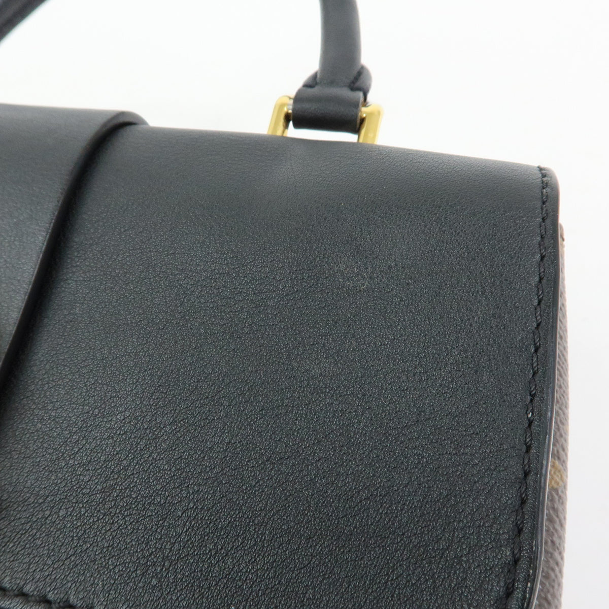 Louis Vuitton Monogram Locky BB 2Way Shoulder Bag Brown Noir M44141
