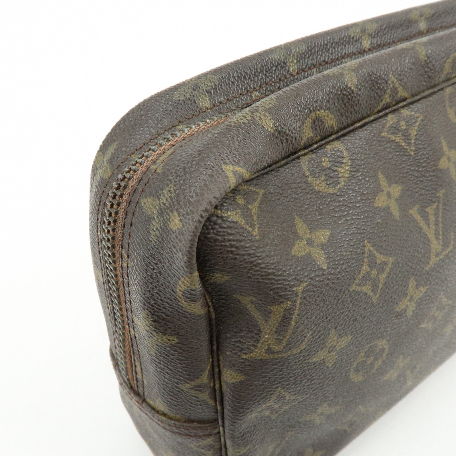 Louis Vuitton Monogram Trousse Toilette 28 Pouch Brown M47522