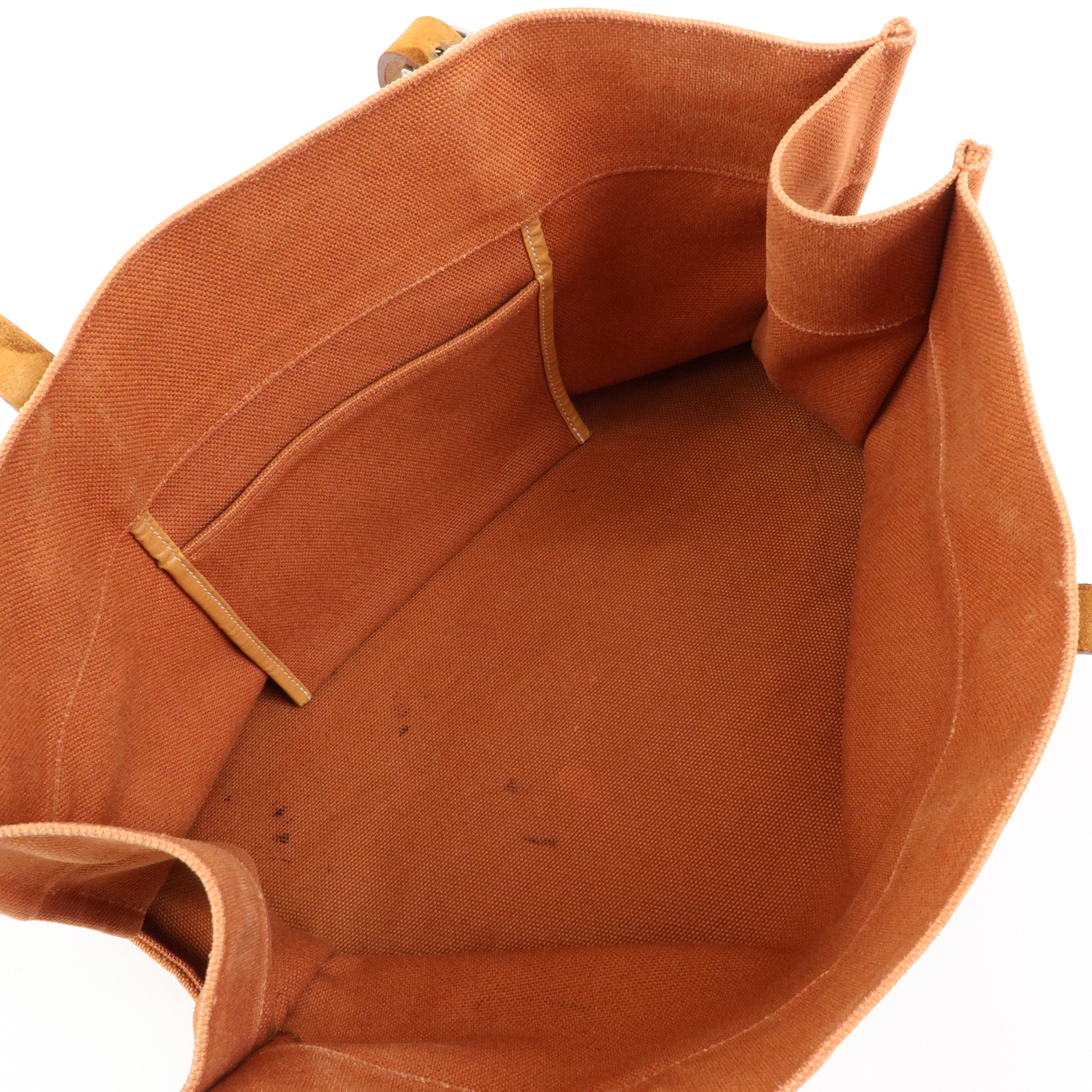 HERMES Etriviere Elan Toile Goeland Tote Bag Shoulder Bag □O Stamped