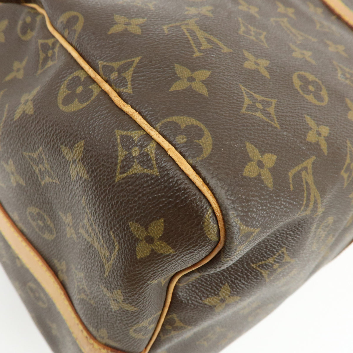 Louis Vuitton Monogram Keep All Bandouliere 55 Boston Bag Brown M41414