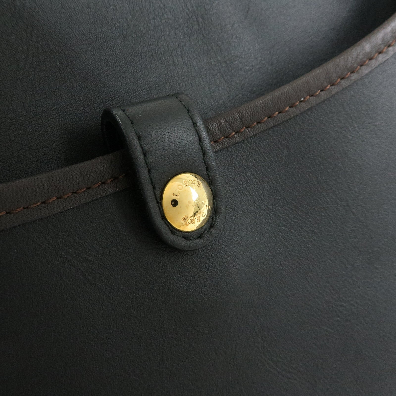LOEWE Anagram Leather Sophia Shoulder Bag Crossbody Bag Black Brown