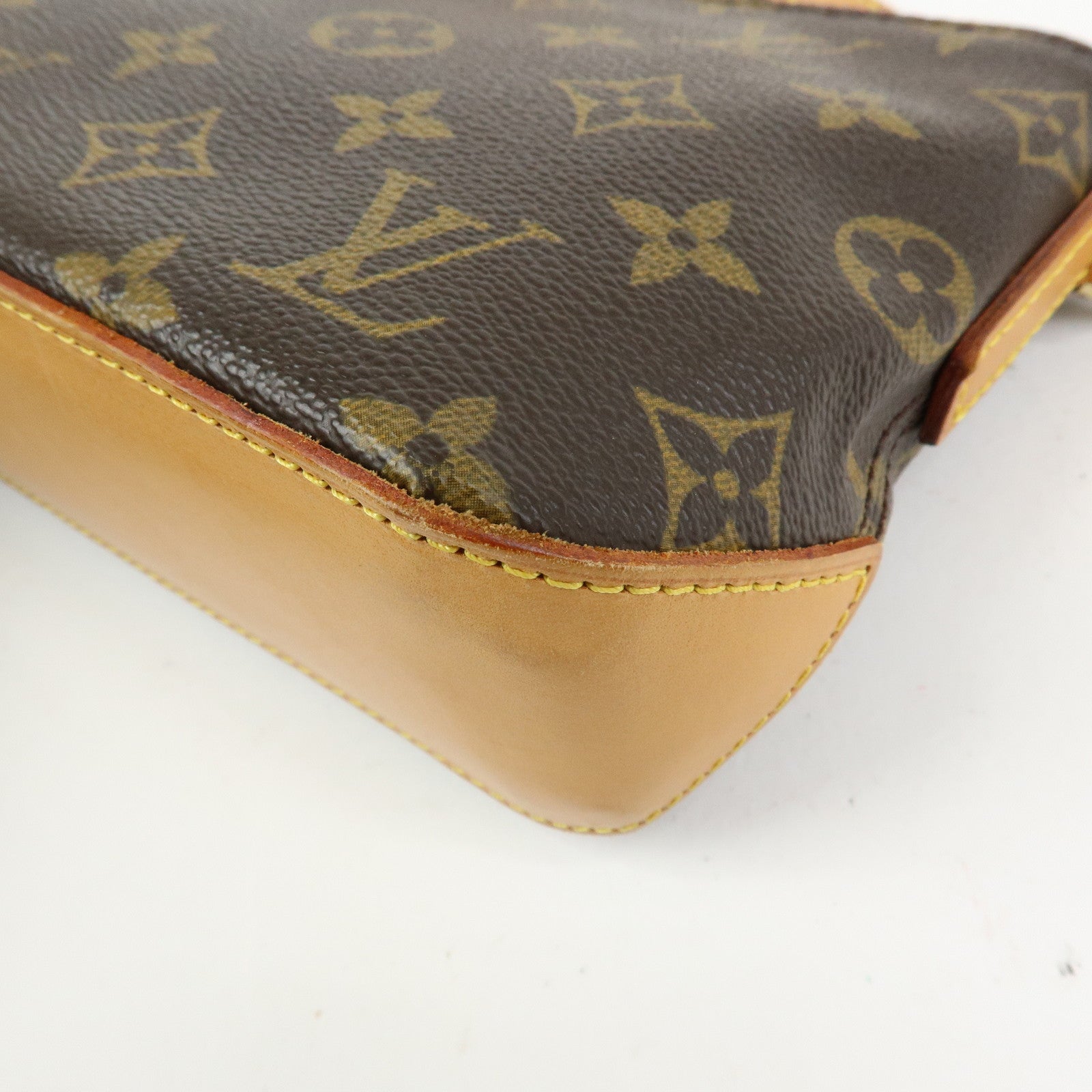 Louis Vuitton Monogram Trotteur Canvas Shoulder Bag Brown M51240