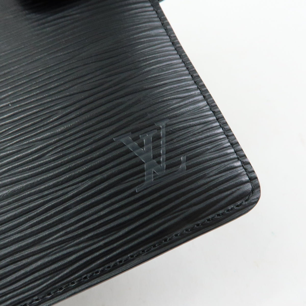 Louis Vuitton Epi Leather Agenda MM Planner Cover Noir R20042