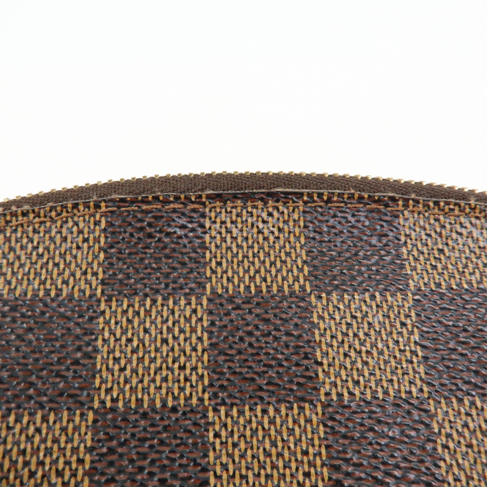 Louis Vuitton Damier Pochette Cosmetic PM Pouch Brown N47516