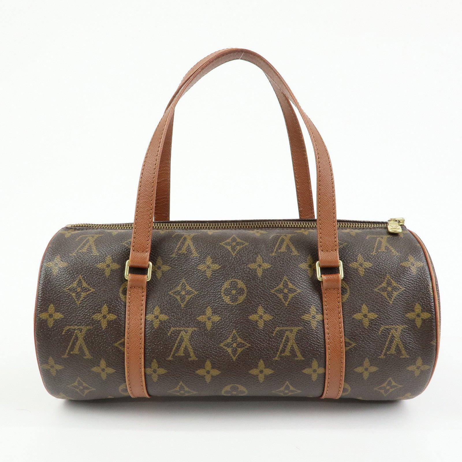 Louis Vuitton Monogram Papillon 30 Hand Bag Brown Old Style M51365
