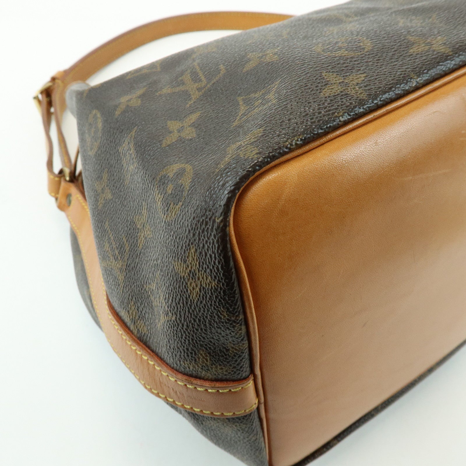 Louis Vuitton Monogram Canvas Petit Noe Shoulder Bag Brown M42226