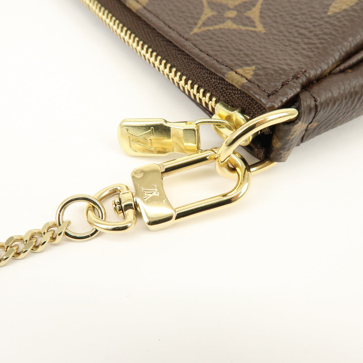Louis Vuitton Monogram Mini Pochette Accessoires Hand Bag Bown M58009