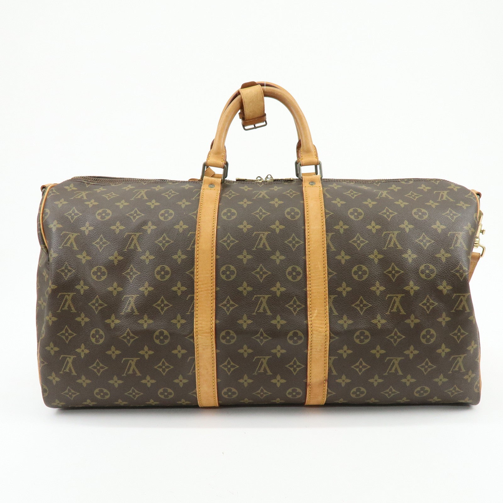 Louis Vuitton Keep All Bandouliere 55 Boston Bag Hand Bag M41414