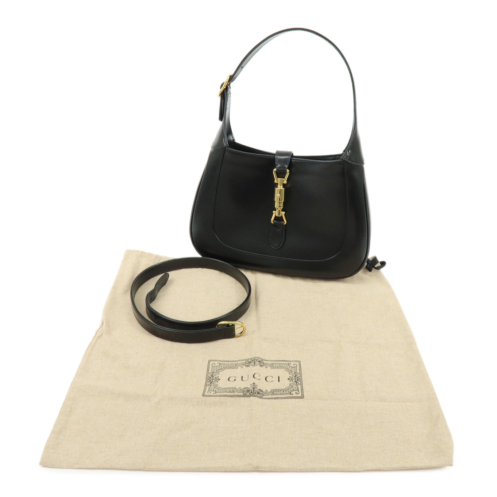 GUCCI Jakie 1961 Shoulder Bag Hand Bag Black 636709