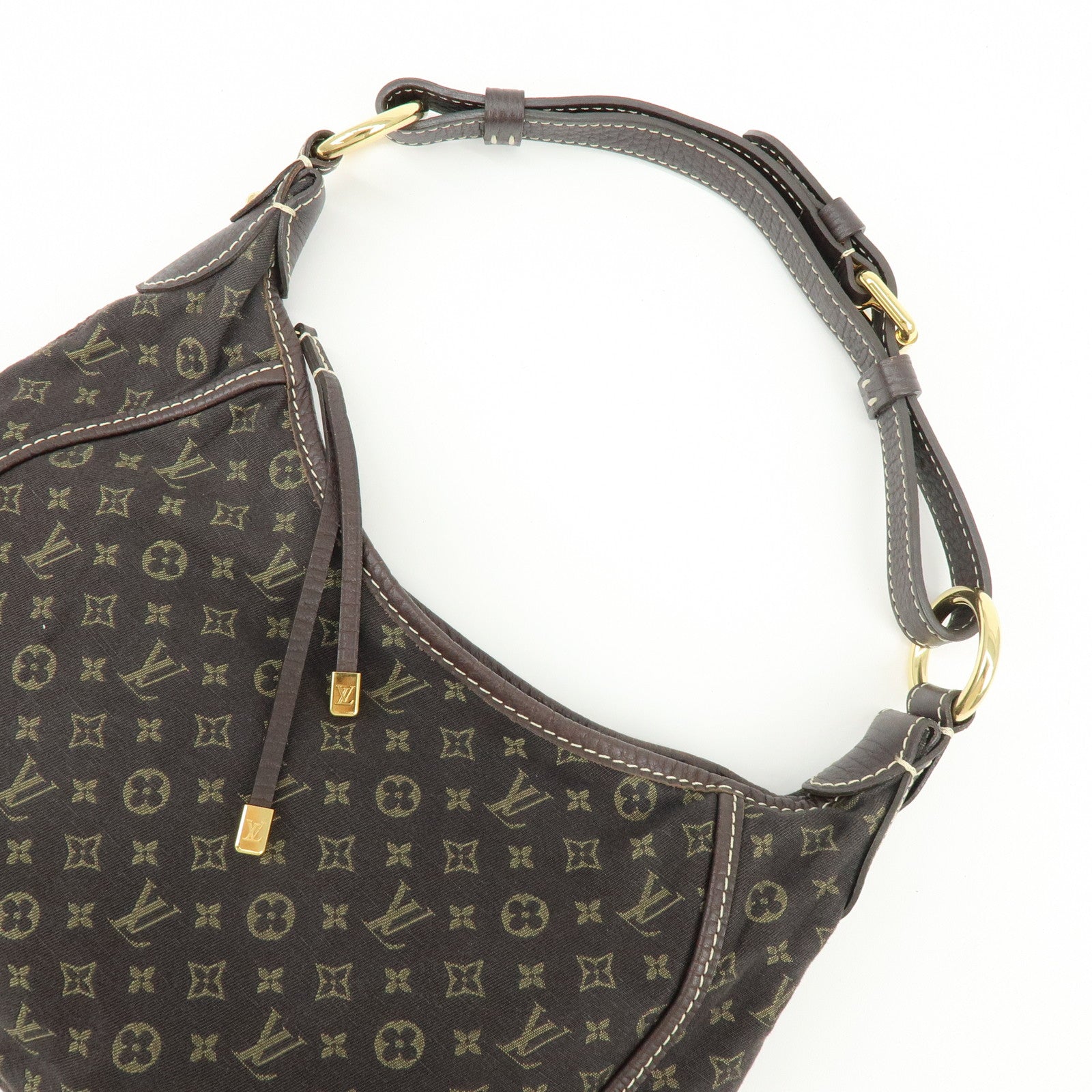 Louis Vuitton Monogram Mini Lin Manon PM Shoulder Bag Ebene M95621
