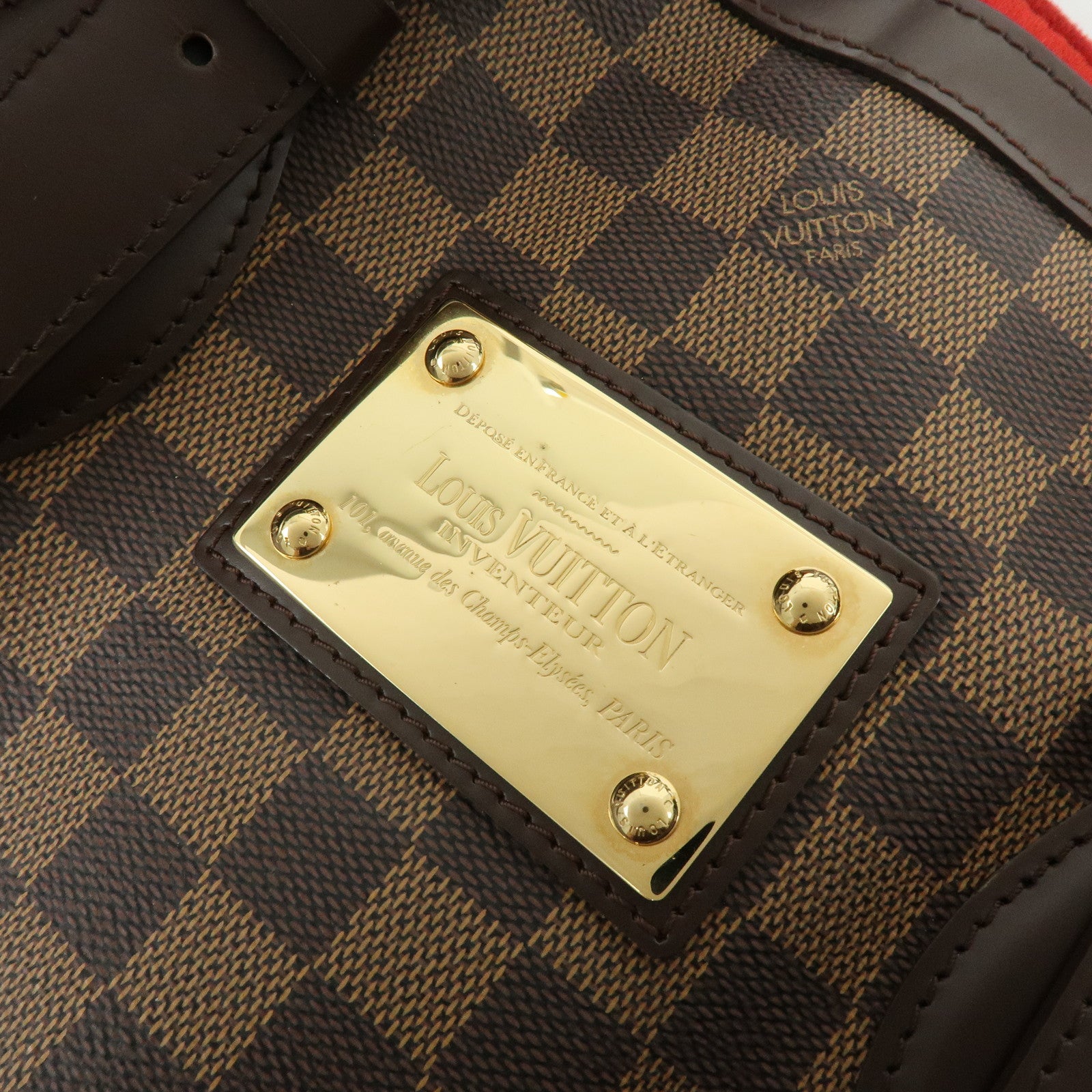 Louis Vuitton Damier Hampstead MM Hand Bag Tote Bag Brown N51204