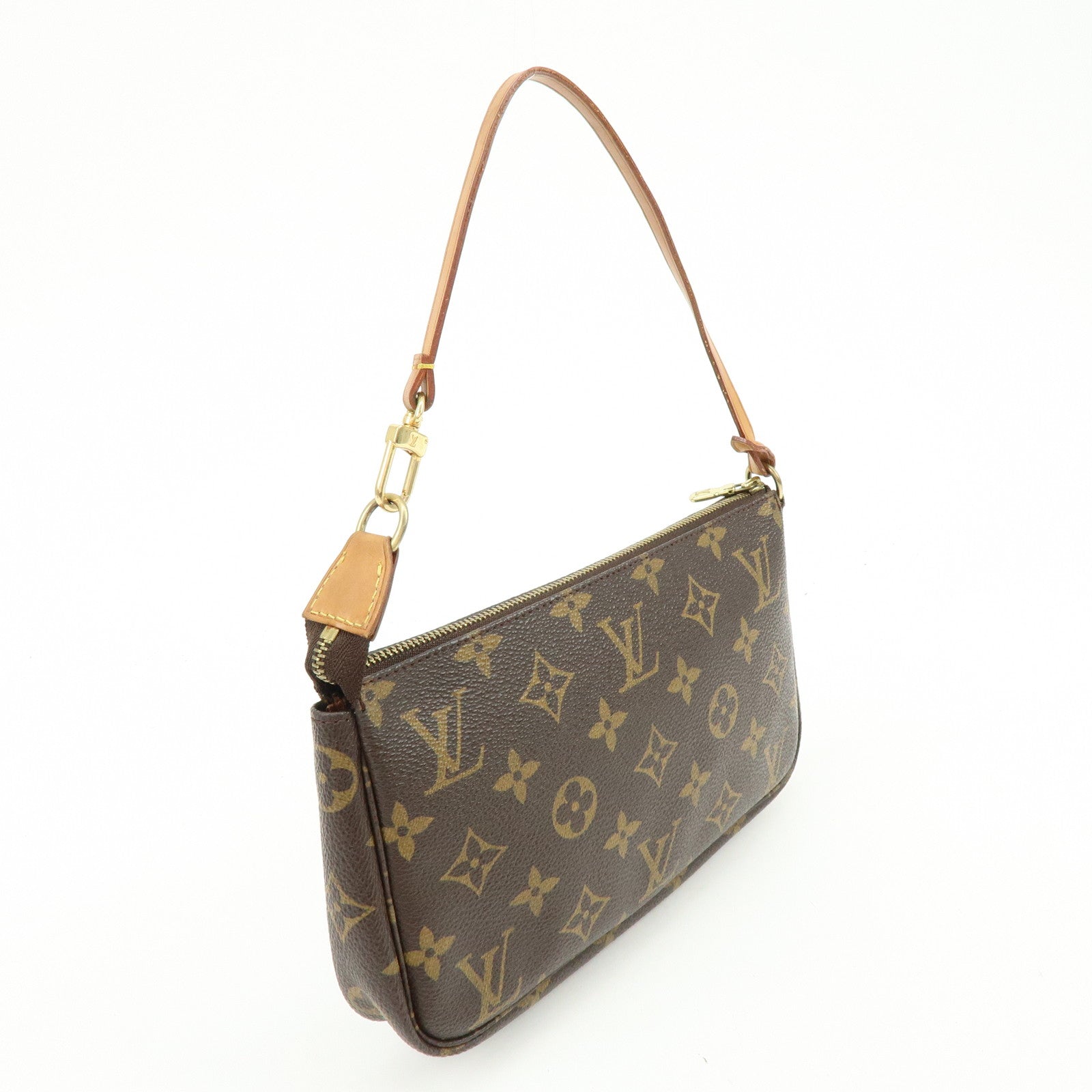 Louis Vuitton Monogram Pochette Accessoires Hand Bag Brown M51980
