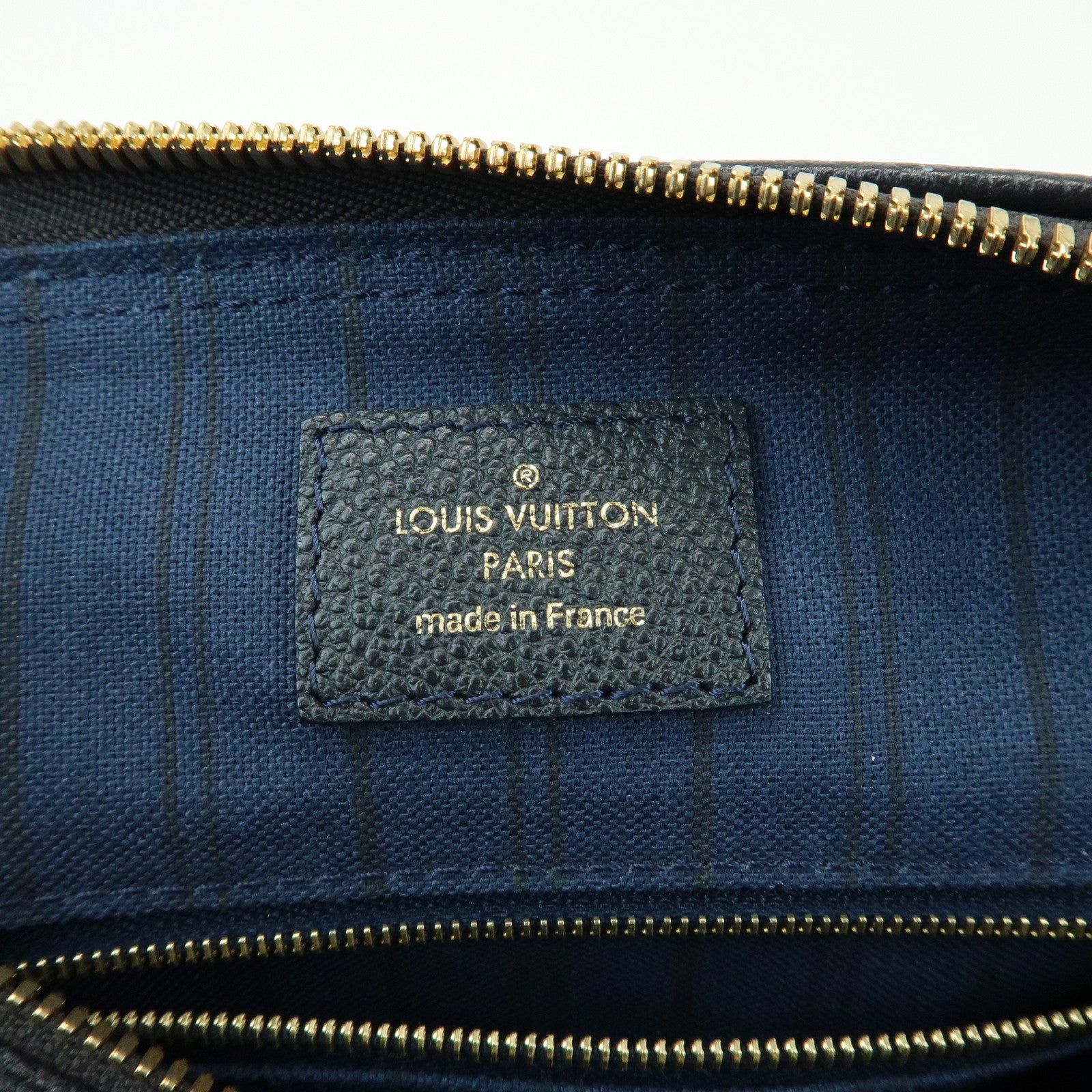 Louis Vuitton Monogram Empreinte Speedy Bandouliere 25 Navy M40762
