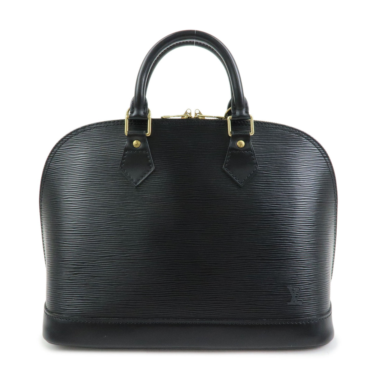 Louis Vuitton Epi Alma PM Leather Hand Bag Noir Black M52142