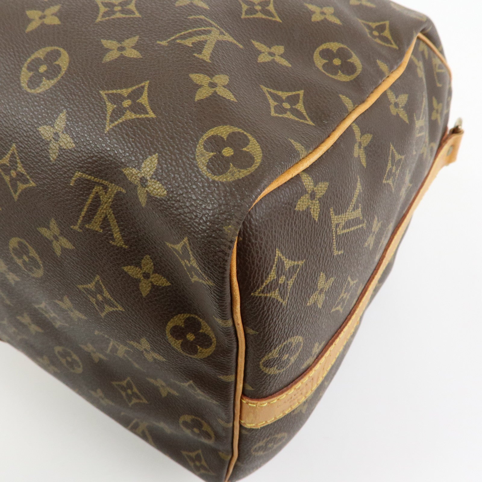 Louis Vuitton Monogram Keep All 50 Bandouliere Boston Bag Brown M41416