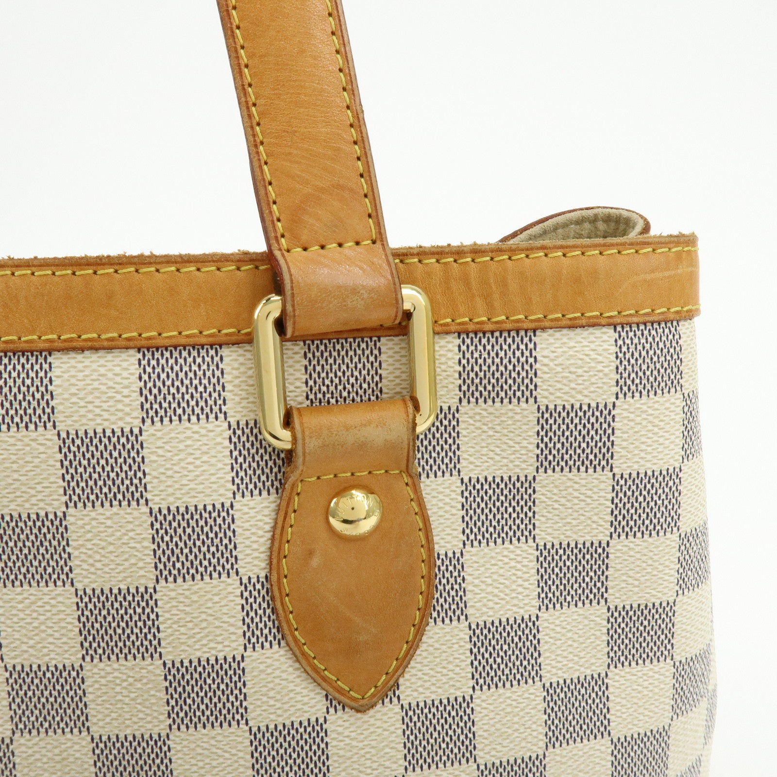 Louis Vuitton Damier Azur Hampstead PM Hand Bag Ivory N51207