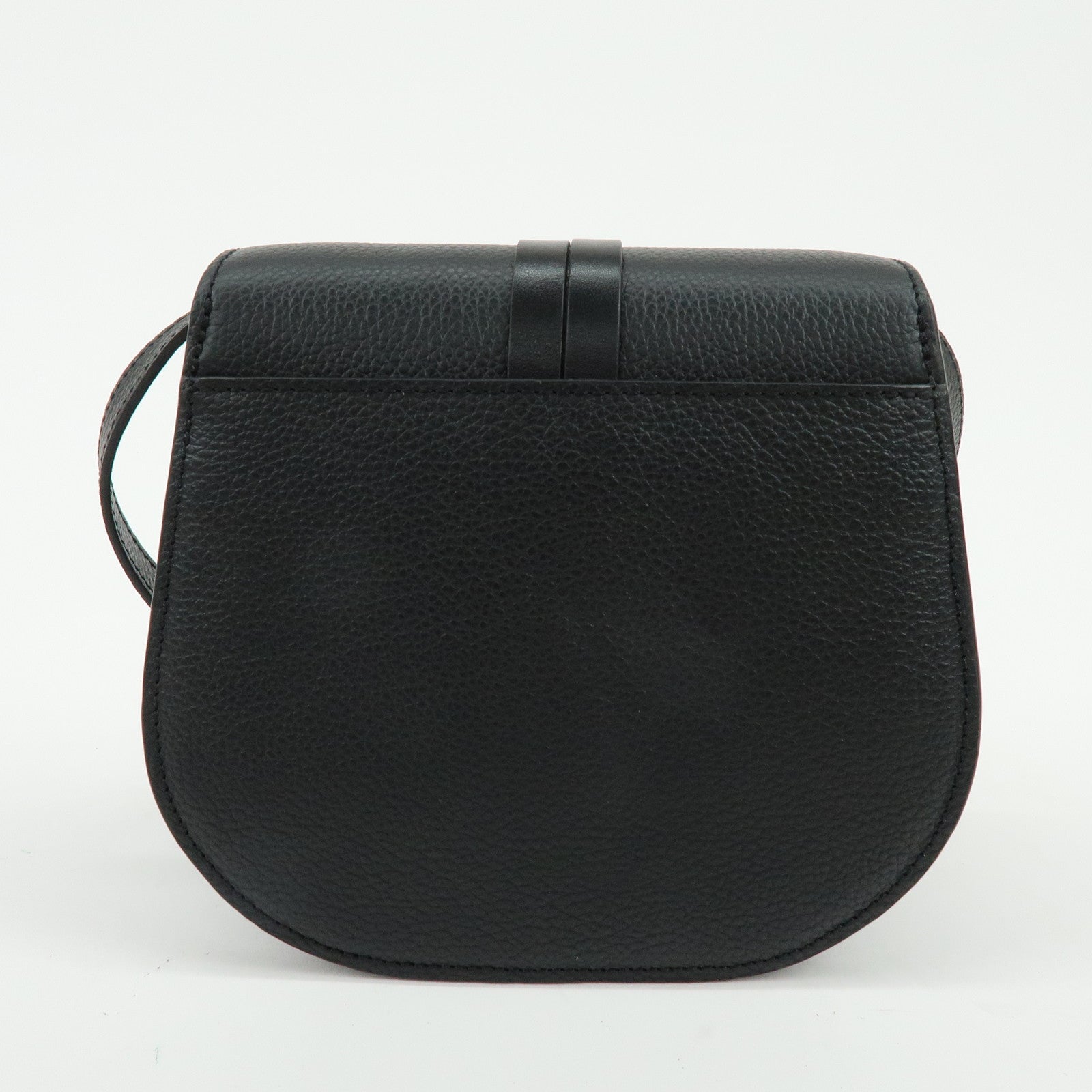 Chloe Alphabet Leather Shoulder Bag Crossbody Bag Black