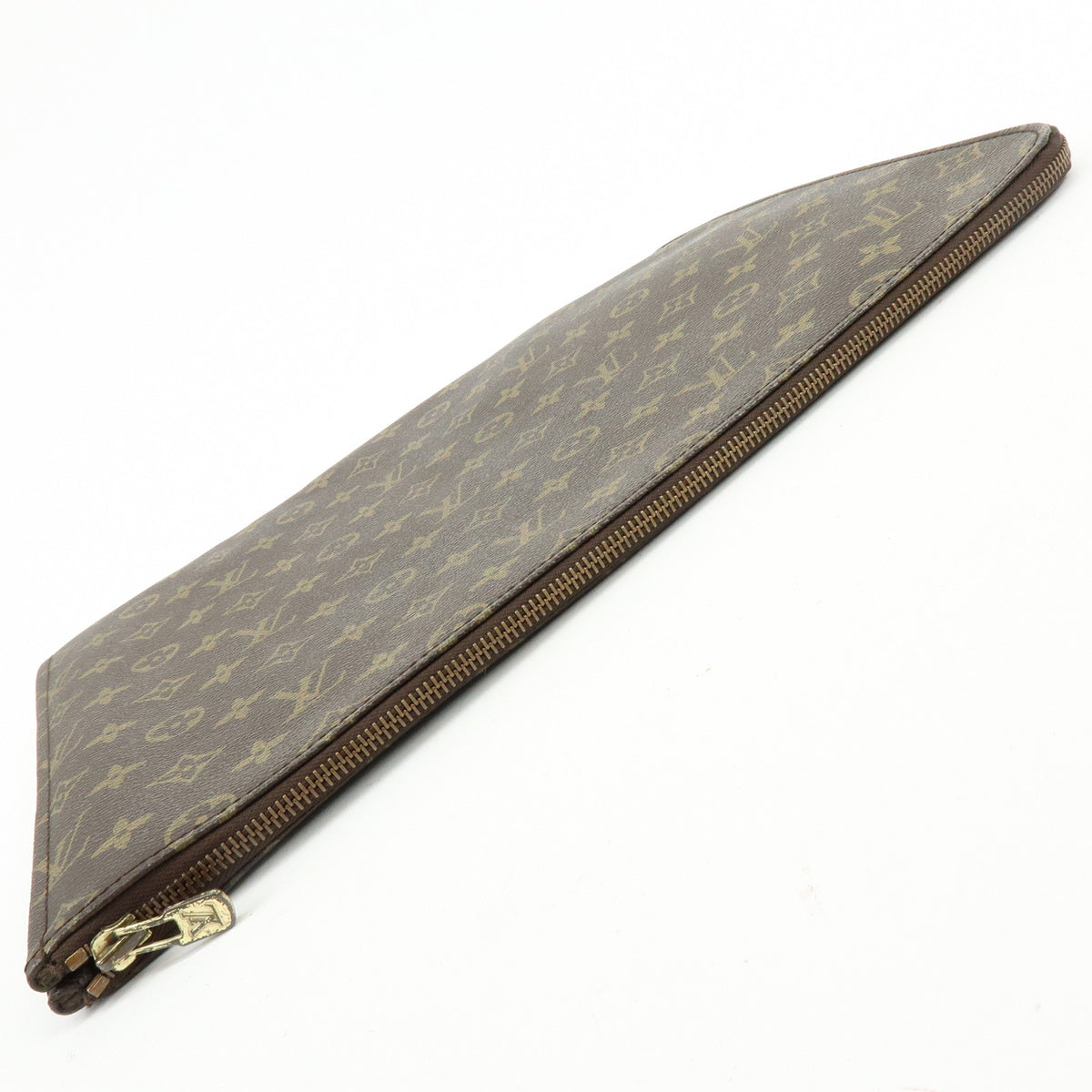 Louis Vuitton Monogram Posh Documents Clutch Bag Brown M53456